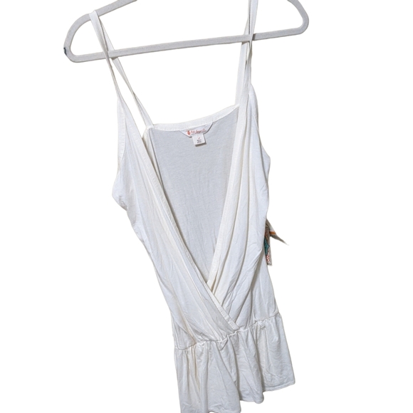 Polo Jeans Ralph Lauren cream colored wrapped draped goddess top blouse … - Picture 9 of 10